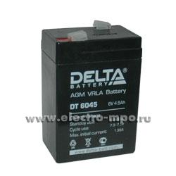 Н6522. Аккумуляторная батарея DT6045 6В 4,5Ач (Delta Китай)