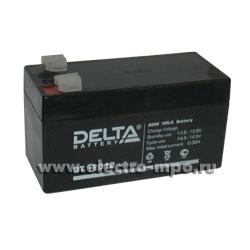 Н6523. Аккумуляторная батарея DT12012 12В 1,2Ач (Delta Китай)