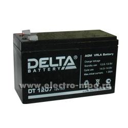Н6525. Аккумуляторная батарея DT1207 12В 7Ач (Delta Китай)