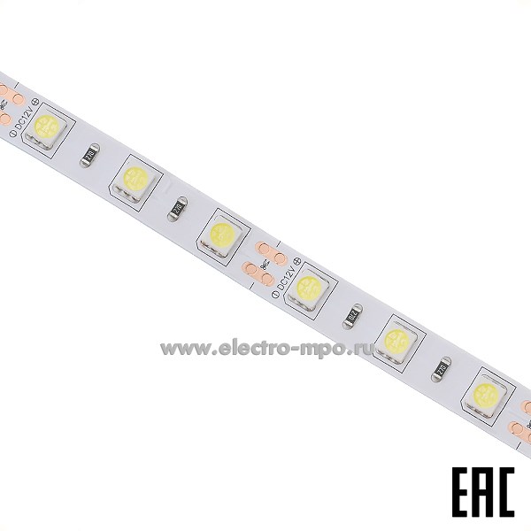 С1097. Лента светодиодная 503421 комплект GLS-5050-60-14.4-12-IP20-PRO-6-3-KIT 43,2Вт 6500К 12В 3м (Genera