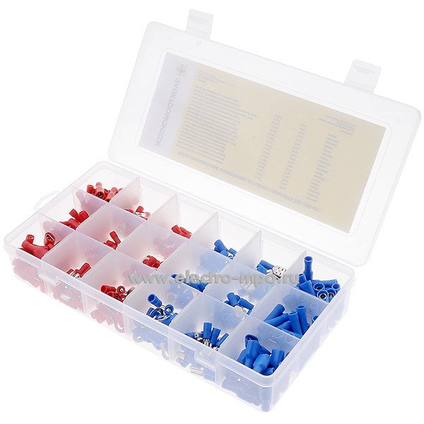 Г8532. Набор изолированных наконечников, разъёмов и гильз НРГИ-360 (360шт.) (Электромонтаж)