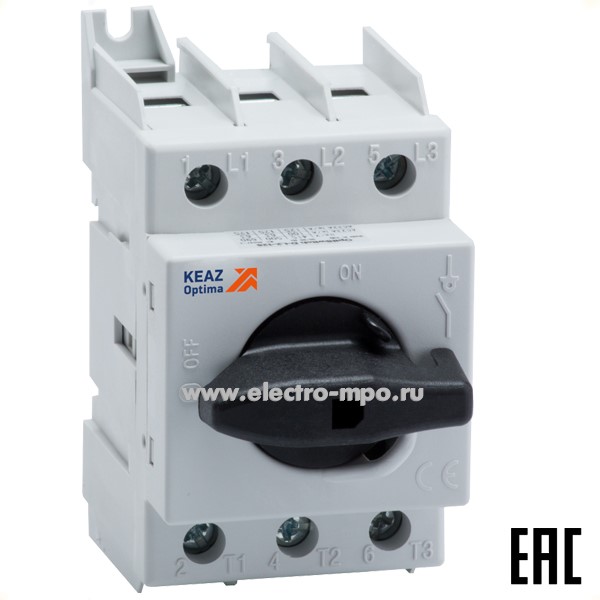 Б44. Выключатель-разъединитель OptiSwitch DI-125-3 125А 3 полюса 332070 (КЭАЗ)
