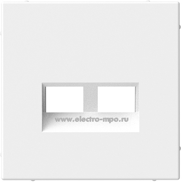 Р2885. Накладка ArtGallery GAL001390 двойная для информационных функций типа Keystone лотос (SE)