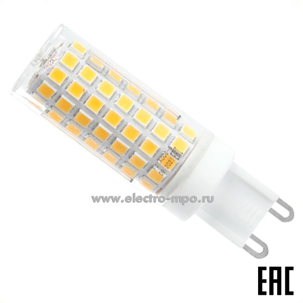 Л0869. Лампа 9Вт 38147 LB-434 G9 JCD 9W 750Лм 4000К cветодиодная "капсула" х/б свет (Feron)