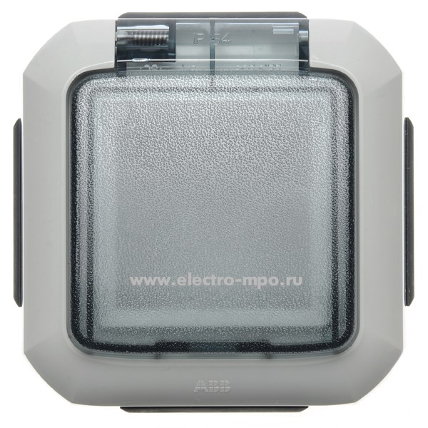 Ю1565. Коробка Variant+ 2CHN066541C4517 3903N-C06541S о/п с крышкой 4 ввода 2 модуля P54 серая (АВВ)