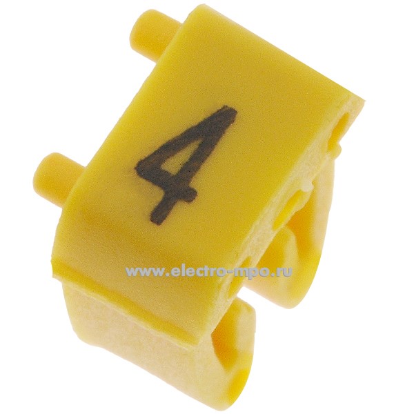 Б7632. Маркер KCG2 9898/1150059 символ "4" 1,5-2,5 мм2 (ONKA Турция)