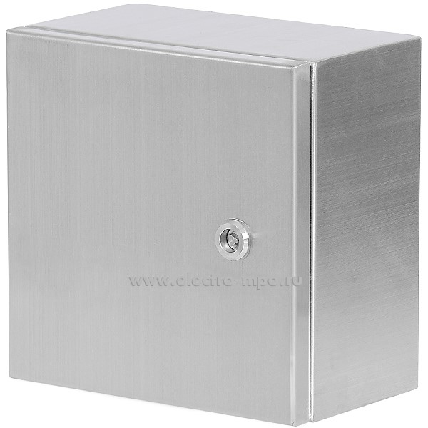 Е5247. Шкаф DB252515  IP66 250х250х150мм из нержавеющей стали с монтажной платой (JOHNN)