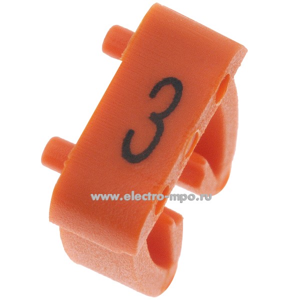 Б7648. Маркер KCG3 9945/1150106 символ "3" 4-6 мм2 (ONKA Турция)