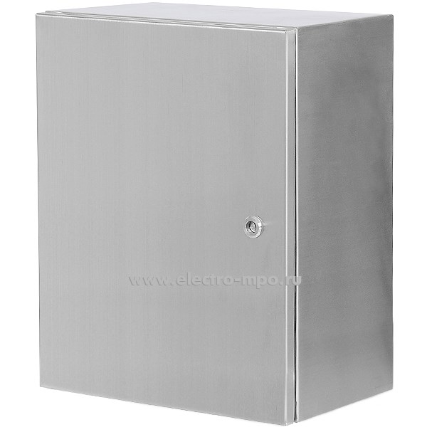 Е5269. Шкаф DB504025  IP66 500х400х250мм из нержавеющей стали с монтажной платой (JOHNN)