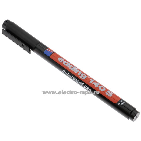 М5601. Маркер E140 S несмываемый чёрный 0,3мм (Edding)