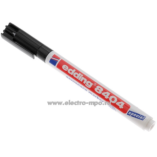 М5606. Маркер аэрокосмический Е-8404 несмываемый черный 0,75мм (Edding)