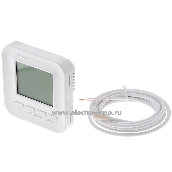 19844.П9844 Терморегулятор "Теплолюкс" 520 цифр. прогр. с датч. темп. возд. и пола 16А белый 100035575700