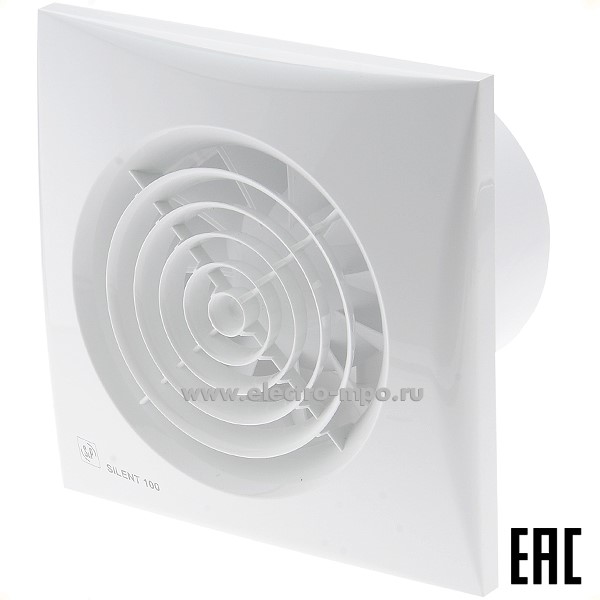 Б9084. Вентилятор SILENT 100CZ накладной осевой D=100мм 220В (Soler\Palau Испания)