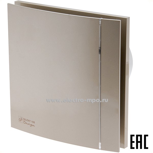 Б9094. Вентилятор SILENT 100CZ Champagne Design 4C накладной осевой D=100мм 220В (Soler\Palau Испания)