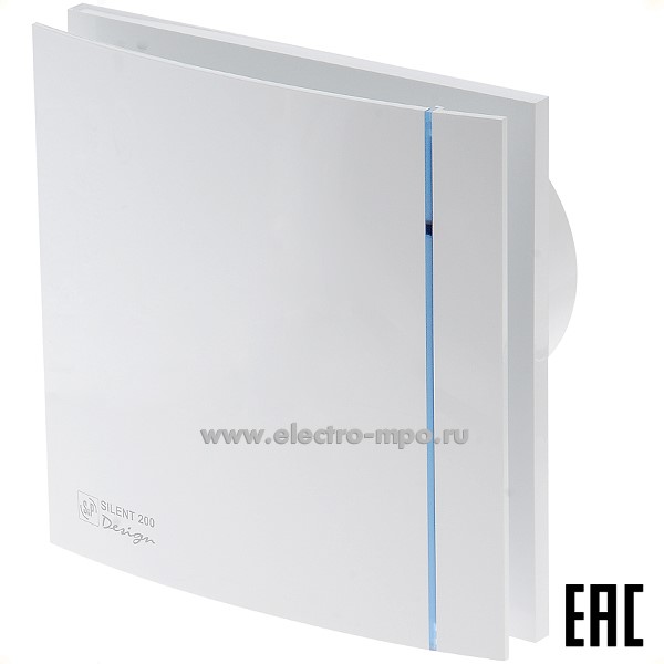 Б9095. Вентилятор SILENT 200CZ Design 3C накладной осевой D=120мм 220В (Soler\Palau Испания)