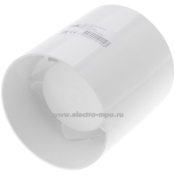 Б9114. Вентилятор MTG A100C осевой канальный (4566) D=100мм 220В (Mak Trade Group Сербия)