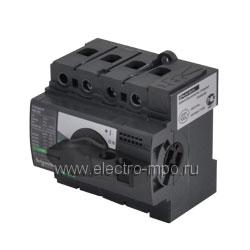 Б4560. Рубильник INS80 28904 80А 3 полюса на DIN-рейку и монтажную плату (Schneider Electric)