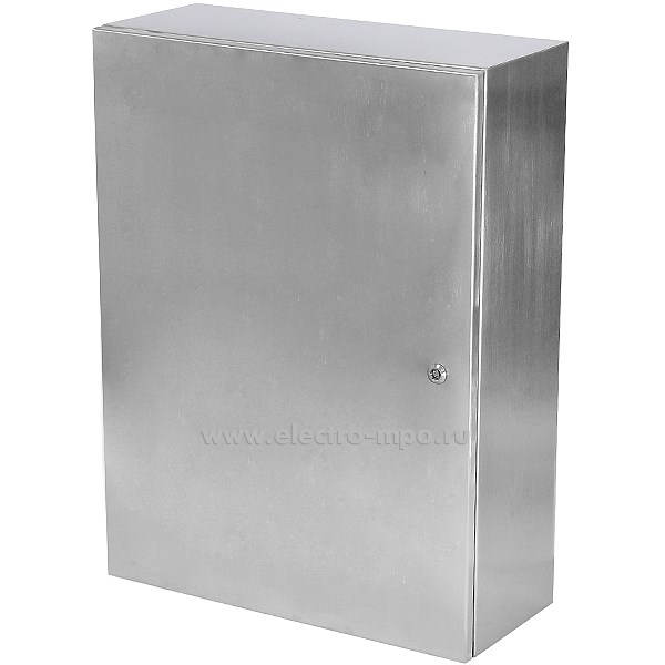 Е5275. Шкаф DB806025  IP66 800х600х250мм из нержавеющей стали с монтажной платой (JOHNN)