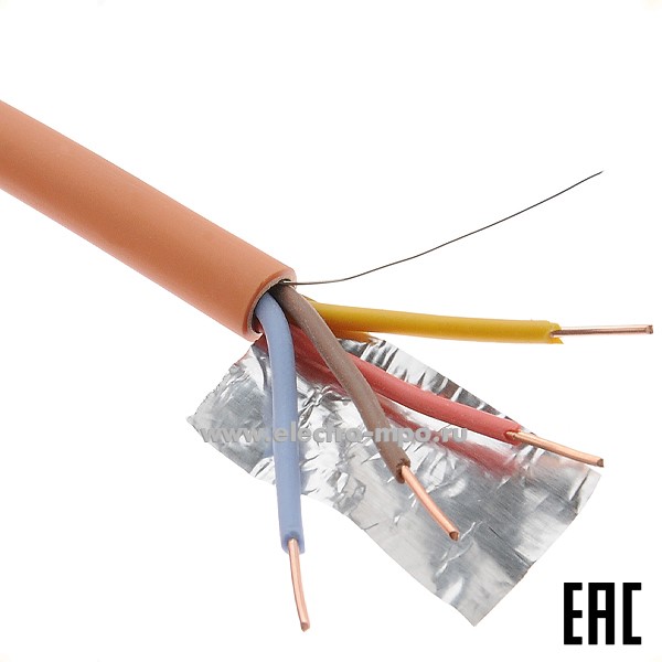 П6429. Кабель КПСЭнг(А)-FRHF 2х2х0,5 кв.мм оранж. ГОСТ (СПКБ Техно Подольск)