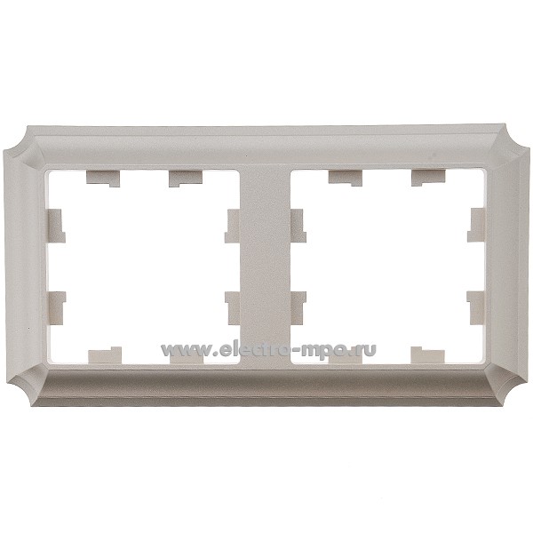 Ю3827. Рамка-2 AtlasDesign Antique ATN100502 универсальная шампань (Systeme Electric)