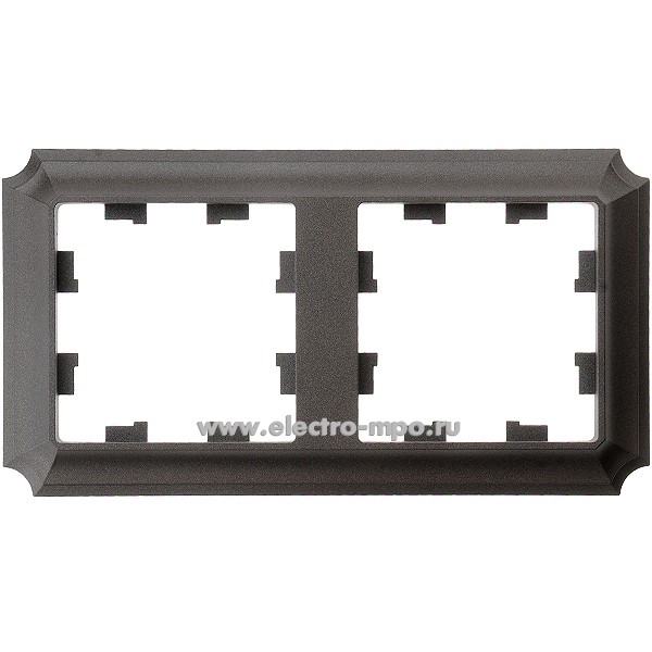 Ю3832. Рамка-2 AtlasDesign Antique ATN100602 универсальная мокко (Systeme Electric)