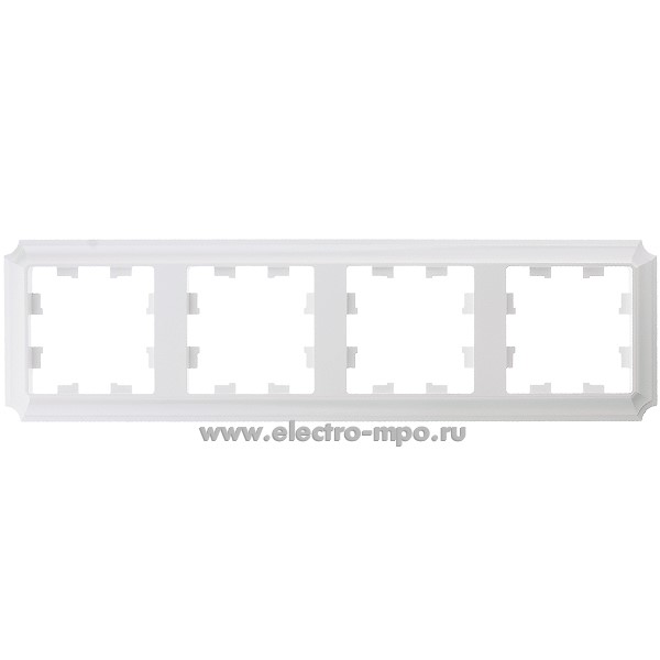 Ю3844. Рамка-4 AtlasDesign Antique ATN100404 универсальная жемчуг (Systeme Electric)