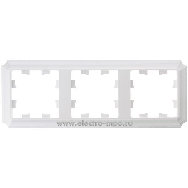 Ю3843. Рамка-3 AtlasDesign Antique ATN100403 универсальная жемчуг (Systeme Electric)