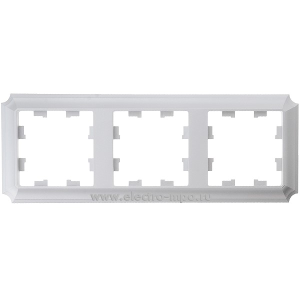 Ю3823. Рамка-3 AtlasDesign Antique ATN100303 универсальная алюминий (Systeme Electric)