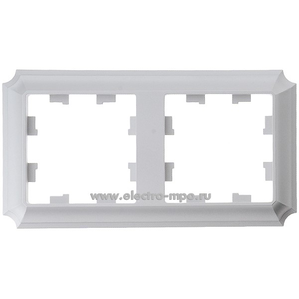 Ю3822. Рамка-2 AtlasDesign Antique ATN100302 универсальная алюминий (Systeme Electric)