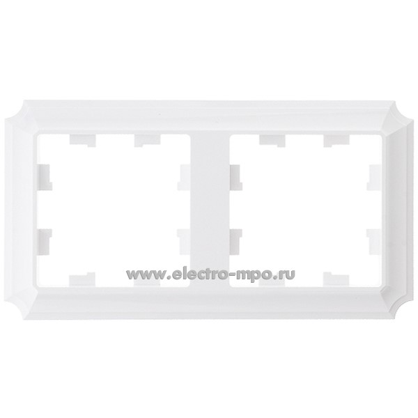 Ю3802. Рамка-2 AtlasDesign Antique ATN100102 универсальная белая (Systemе Electric)