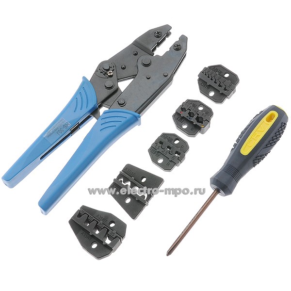 И1293. Набор FSK-30JN инструменты для наконечников 0,5-35 кв.мм (Derui Китай)