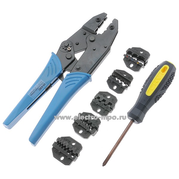 И1295. Набор LY03C-5D3 инструменты для наконечников 0,5-6,0 кв.мм (Derui Китай)