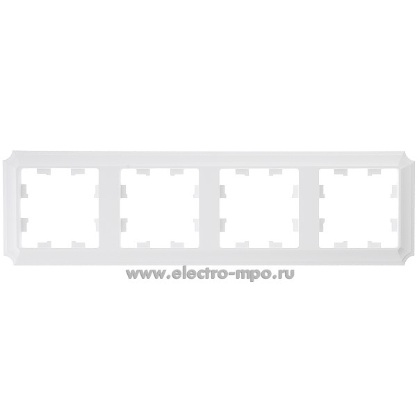 Ю3814. Рамка-4 AtlasDesign Antique ATN101304 универсальная лотос (Systeme Electric)