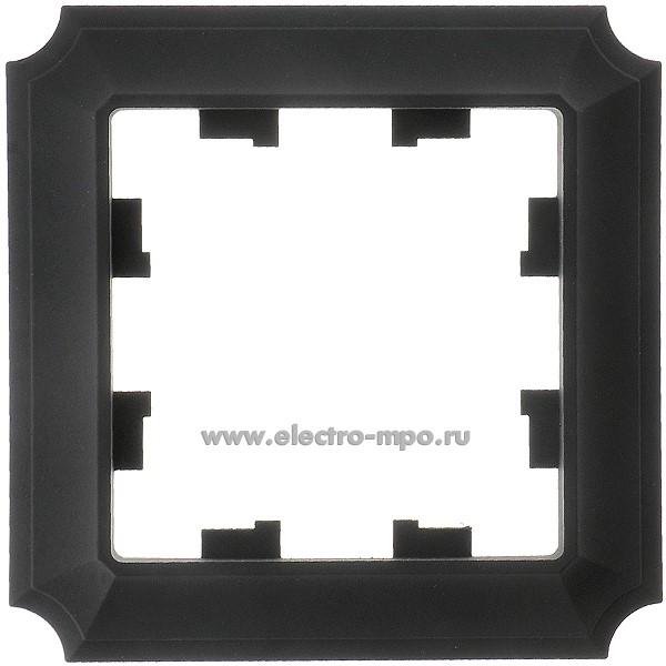 Ю3836. Рамка-1 AtlasDesign Antique ATN101001 карбон (Systeme Electric)