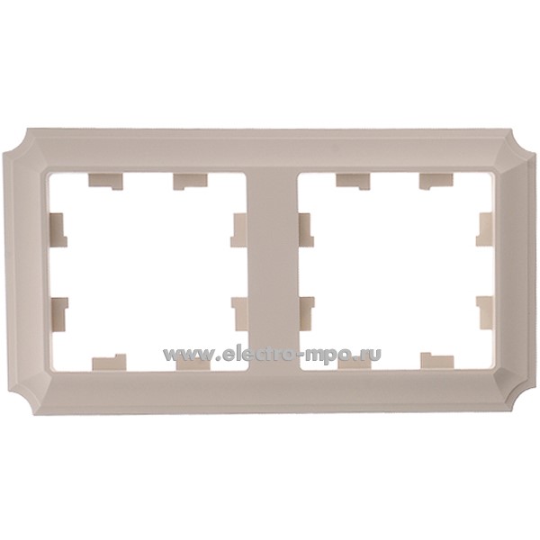 Ю3857. Рамка-2 AtlasDesign Antique ATN101202 универсальная песочная (Systeme Electric)