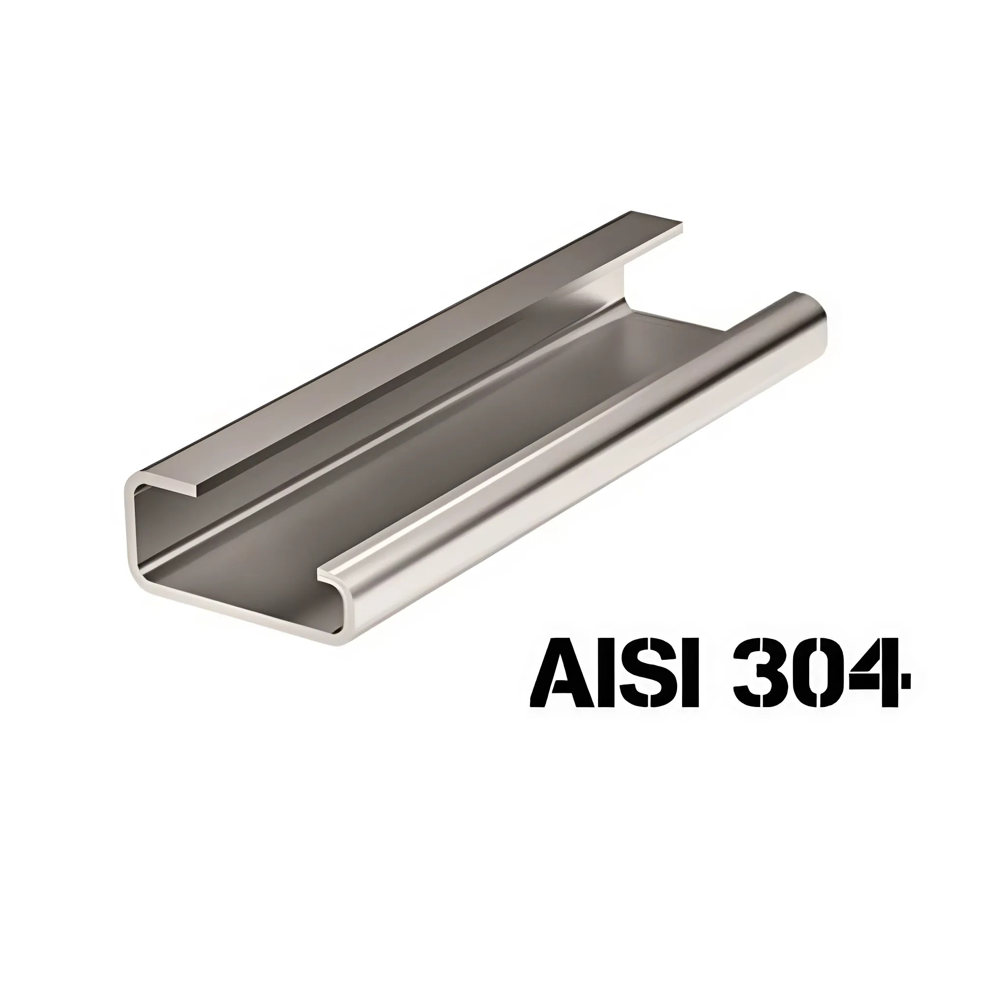 Б25. DIN-рейка 02120SS из нержавеющей стали, с насечкой G1, L-2000мм  (ДКС)