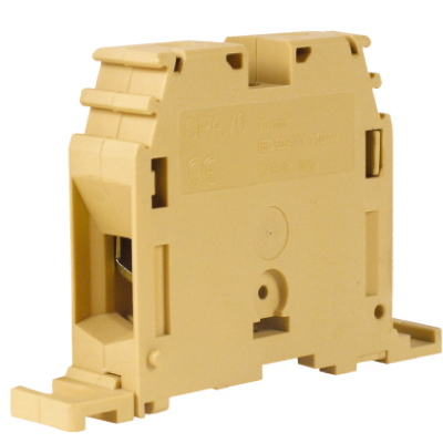 К22. GPA.70/FIX, ZGF400 силовой зажим кабель/кабель бежевый 70 кв.мм/ крепление на плату  (ДКС)