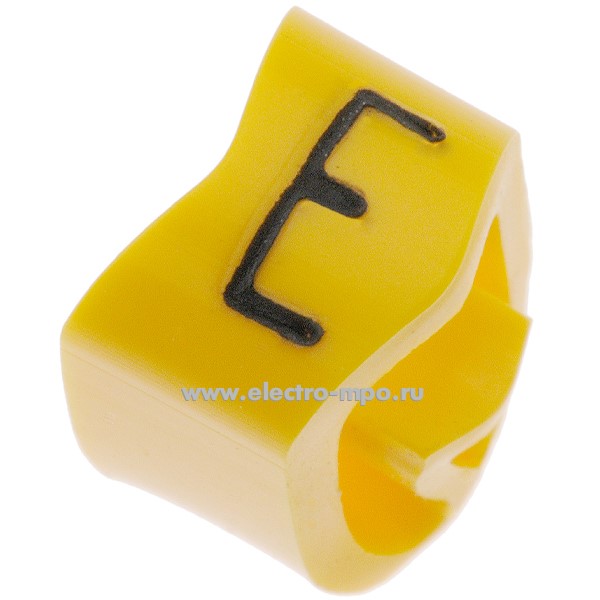 М4480. Кольцо РА-20004E закрытое символ "E" диаметр провода 4-10мм (Partex)