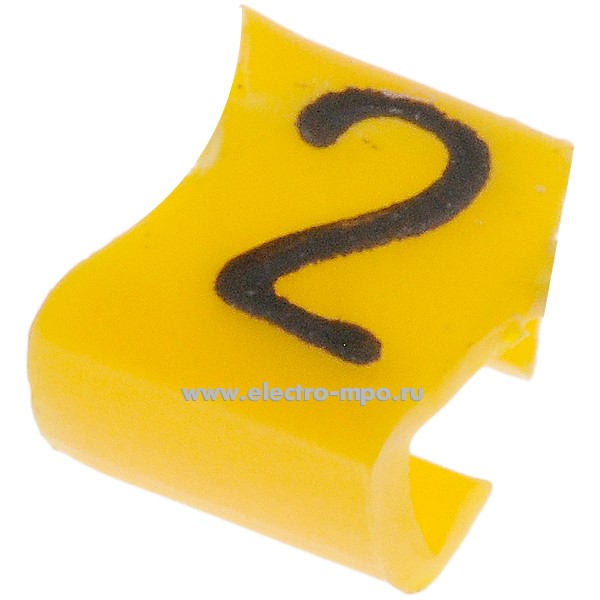 М4403. Кольцо РC-100032 открытое символ "2" диаметр провода 2,4-3,0мм (Partex)