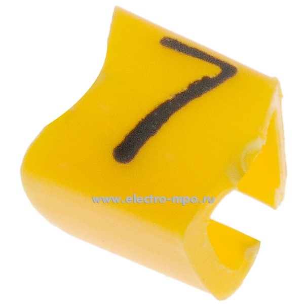 М4408. Кольцо РC-100037 открытое символ "7" диаметр провода 2,4-3,0мм (Partex)