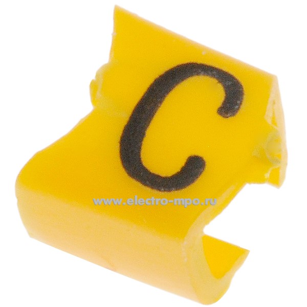 М4413. Кольцо РC-10003C открытое символ "C" диаметр провода 2,4-3,0мм (Partex)