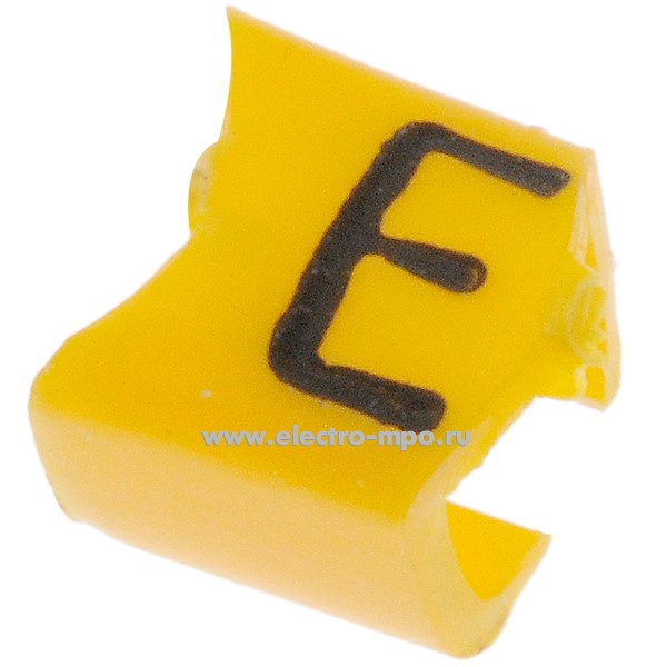 М4414. Кольцо РC-10003E открытое символ "E" диаметр провода 2,4-3,0мм (Partex)