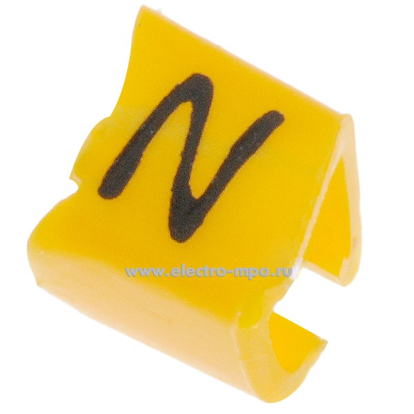 М4416. Кольцо РC-10003N открытое символ "N" диаметр провода 2,4-3,0мм (Partex)