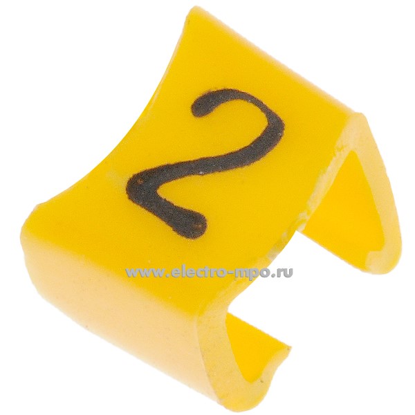 М4420. Кольцо РC-200032 открытое символ "2" диаметр провода 3,0-4,0мм (Partex)