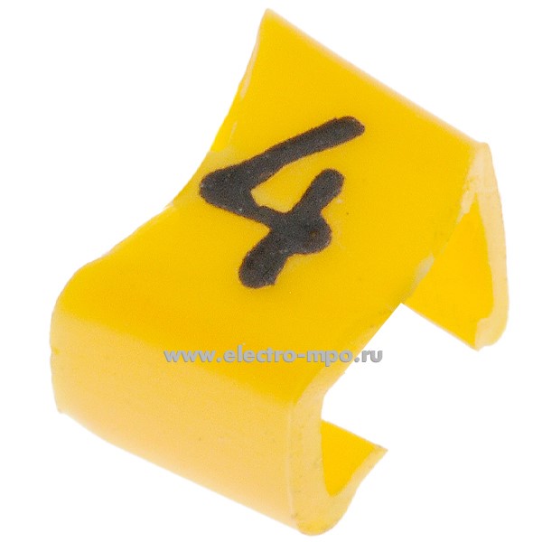 М4422. Кольцо РC-200034 открытое символ "4" диаметр провода 3,0-4,0мм (Partex)