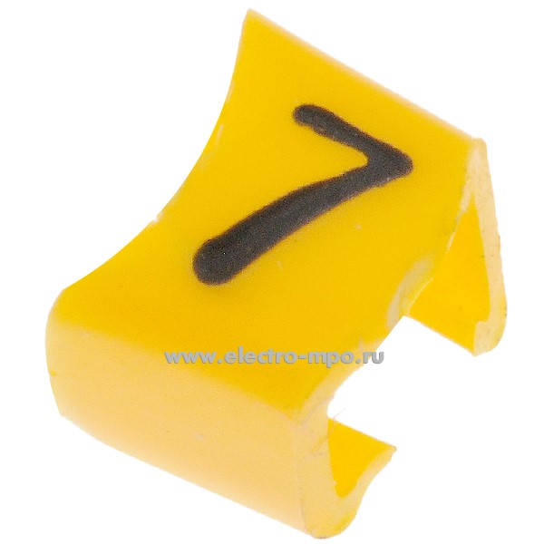 М4425. Кольцо РC-200037 открытое символ "7" диаметр провода 3,0-4,0мм (Partex)