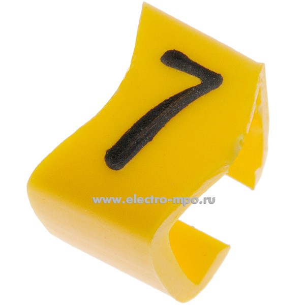 М4459. Кольцо РC-400047 открытое символ "7" диаметр провода 5,0-6,2мм (Partex)