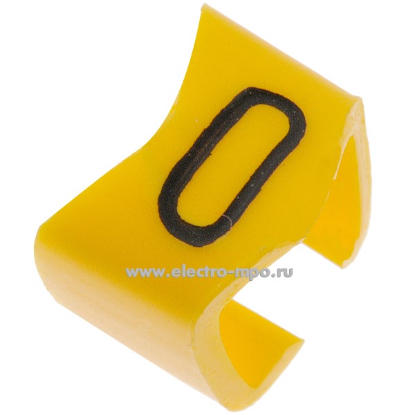 М4452. Кольцо РC-400040 открытое символ "0" диаметр провода 5,0-6,2мм (Partex)