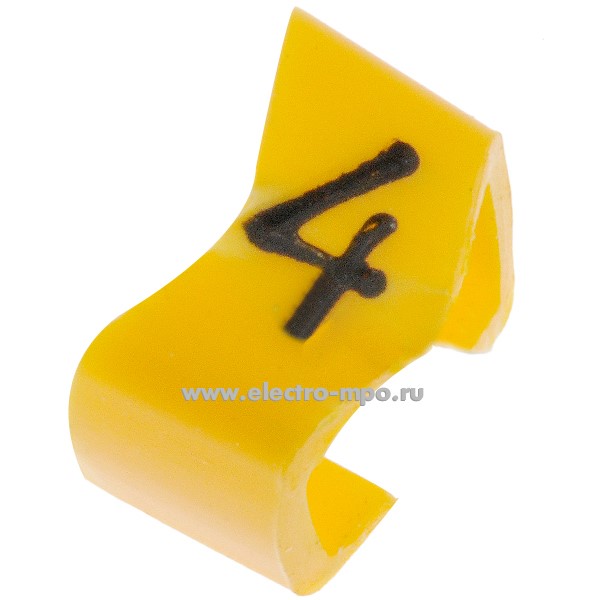 М4439. Кольцо РC-300034 открытое символ "4" диаметр провода 4,0-5,0мм (Partex)