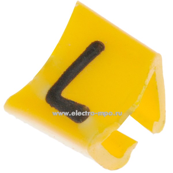 М4432. Кольцо РC-20003L открытое символ "L" диаметр провода 3,0-4,0мм (Partex)